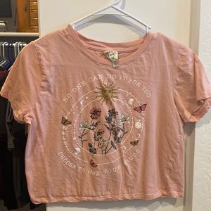 Positivity tee XL crop top